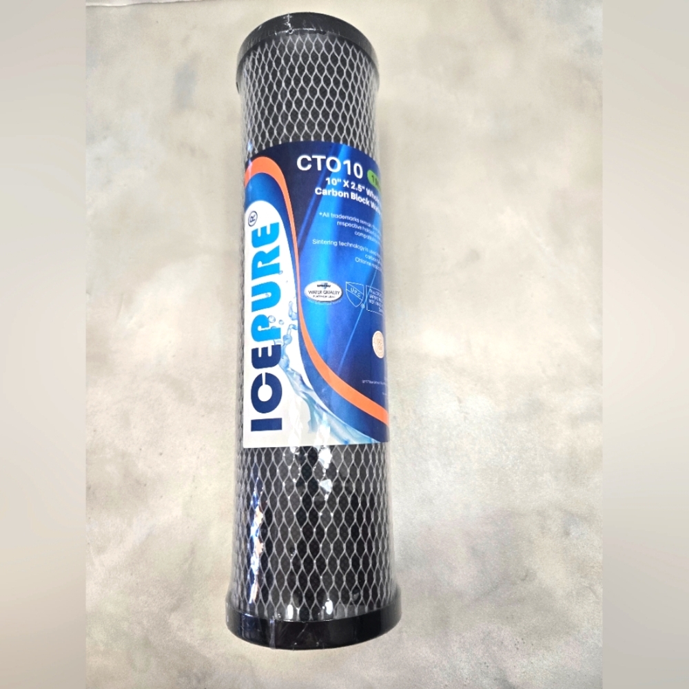 Ice Pure CTO 10 (1 Micron) 10" x 2.5" Whole House Water Filter